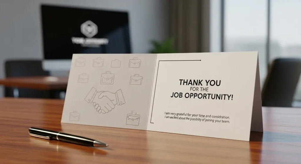 Thank You Messages for Job Opportunity After Interview