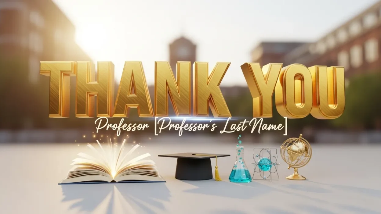 Thank You Messages for Professor