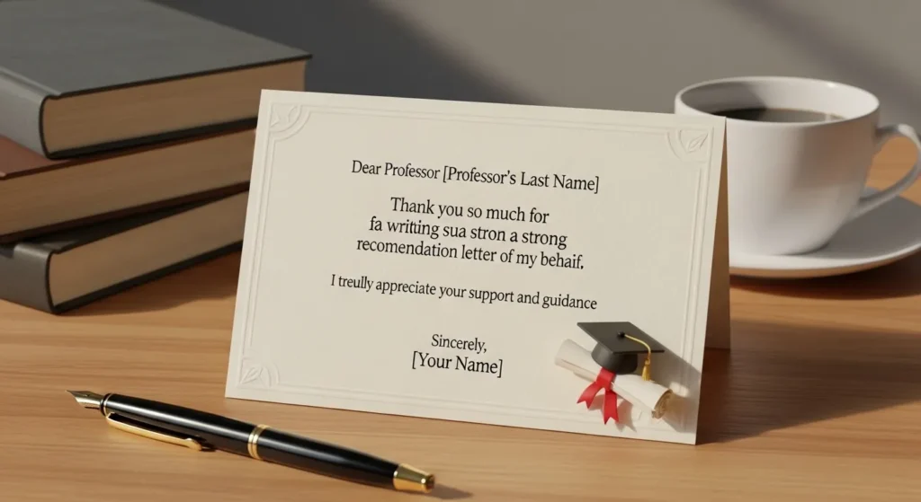 Thank You Messages for Professor for Recommendation