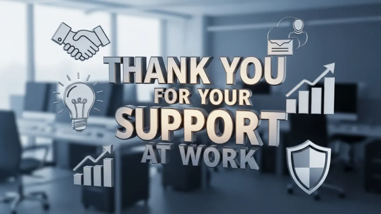 Thank You Messages for Support at Work