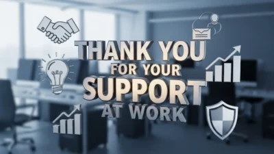 Thank You Messages for Support at Work
