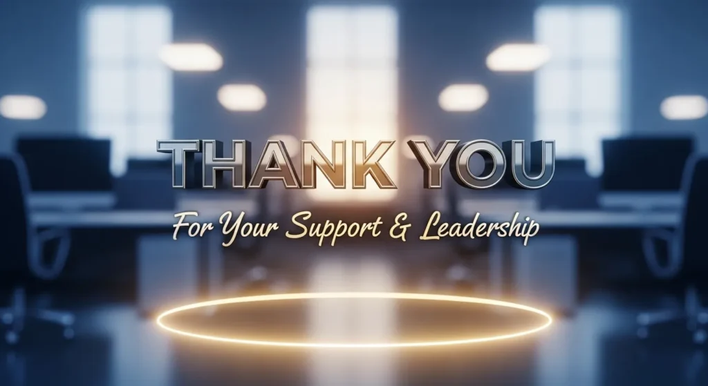 Thank You Messages for Supportive Leaders