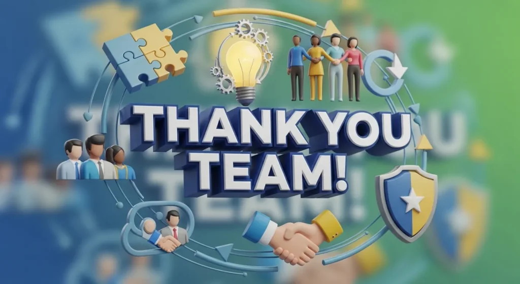 Thank You Messages for Team Support