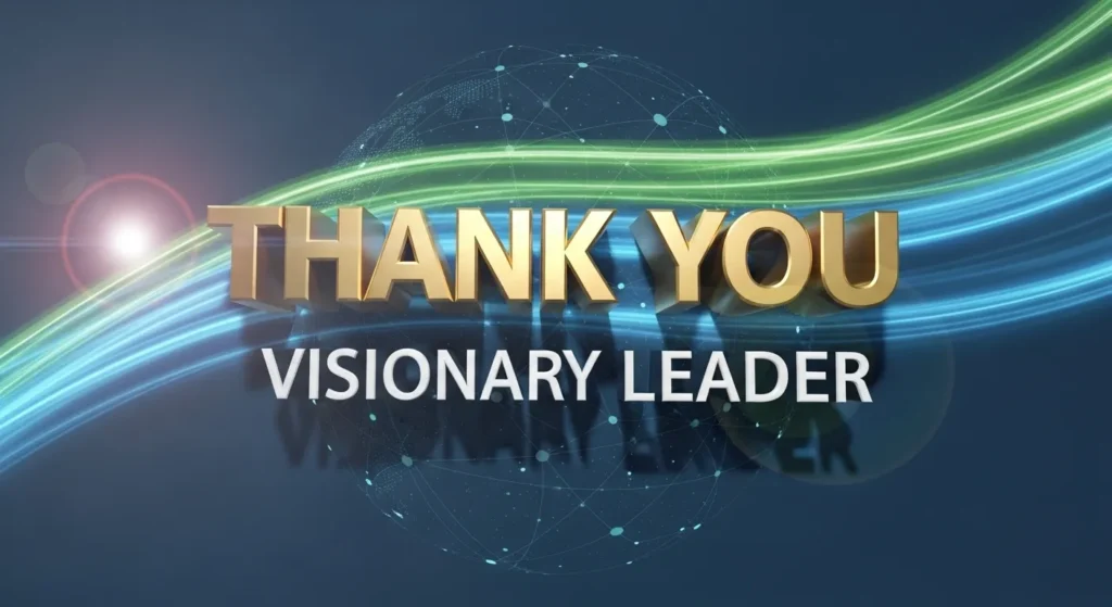 Thank You Messages for Visionary Leaders
