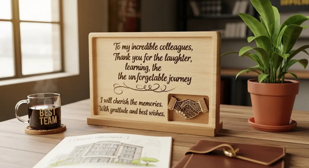 Touching Farewell Message to Colleagues