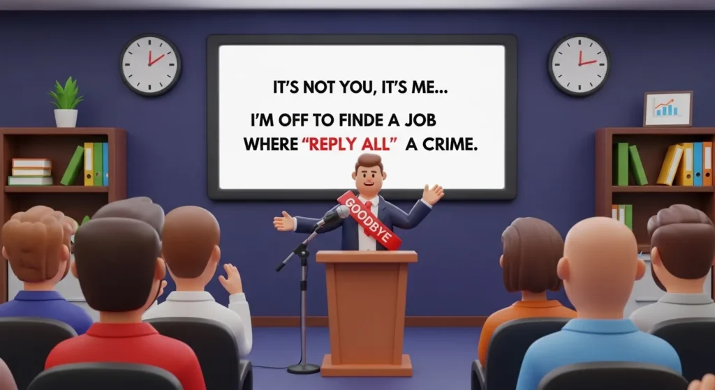 Touching Farewell Message to Colleagues Funny