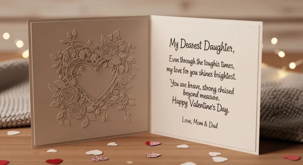 Valentine Messages for Daughter During Tough Times