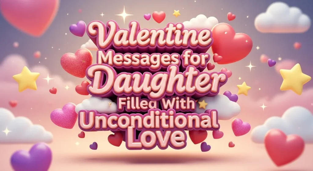 Valentine Messages for Daughter Filled with Unconditional Love