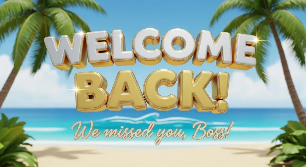Welcome Back Messages for Boss After Vacation