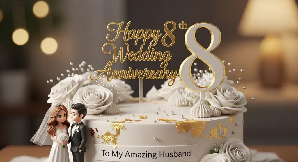 Happy 8th Wedding Anniversary Wishes for Husband