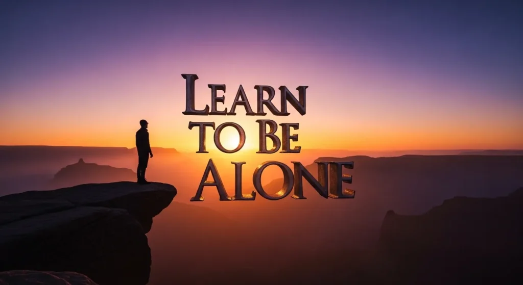 Learn to Be Alone Quotes Short