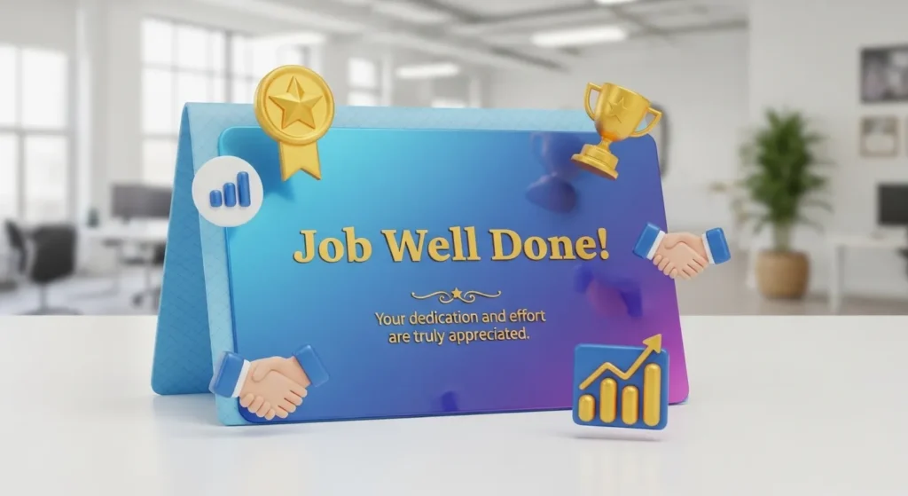Short Thank You Messages for Job Well Done