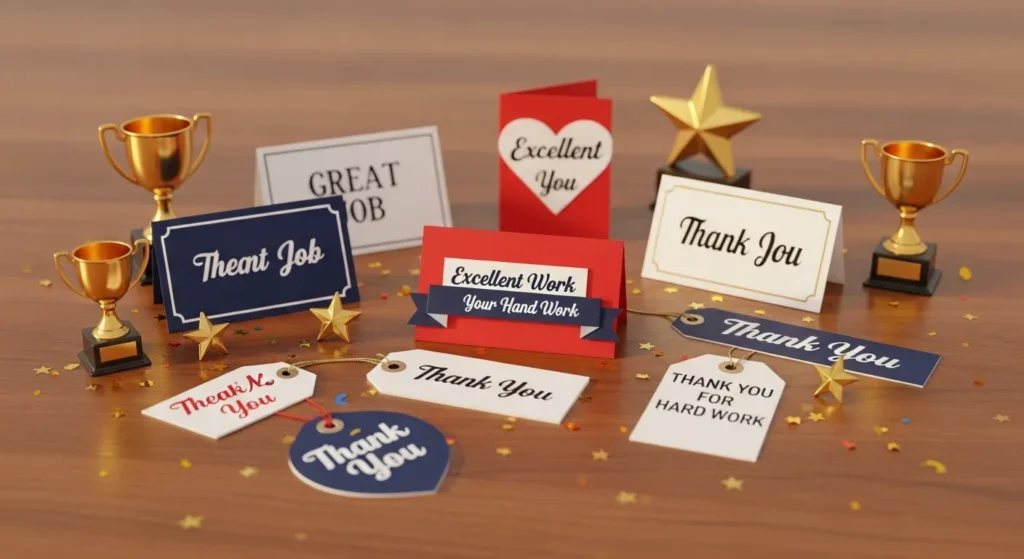 Short Thank You Messages for Job Well Done