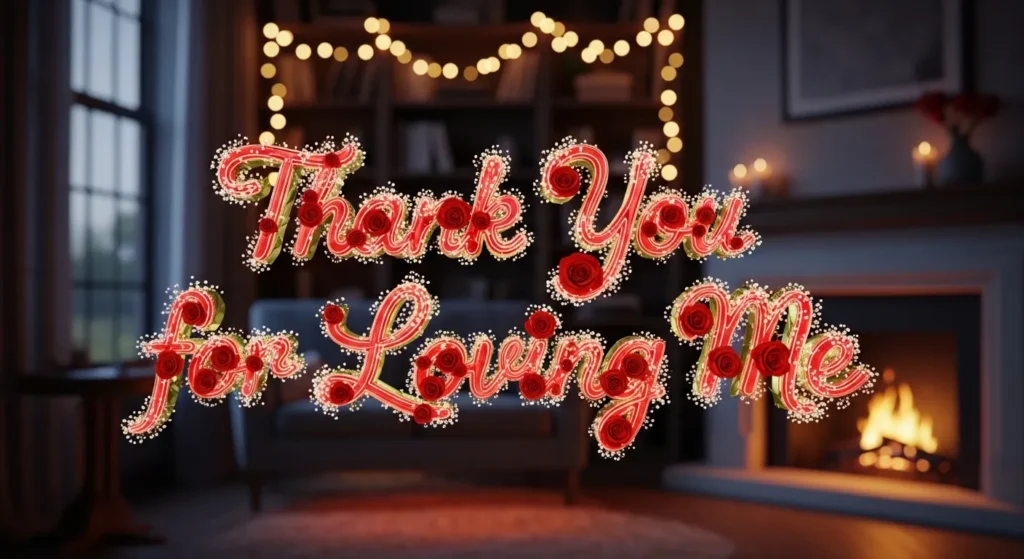 Thank You for Loving Me Message for Him