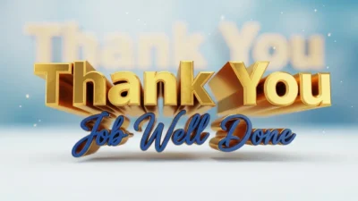 Thank You Messages for Job Well Done