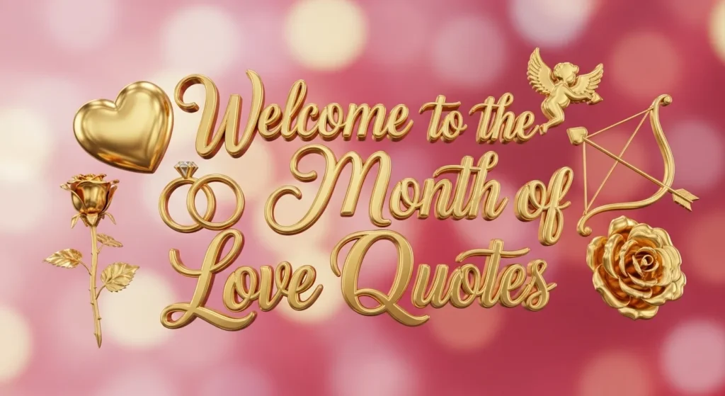 Welcome to the Month of Love Quotes