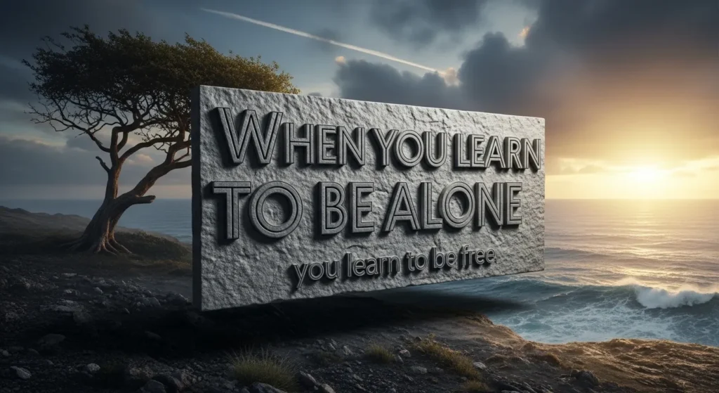 When You Learn to Be Alone Quotes