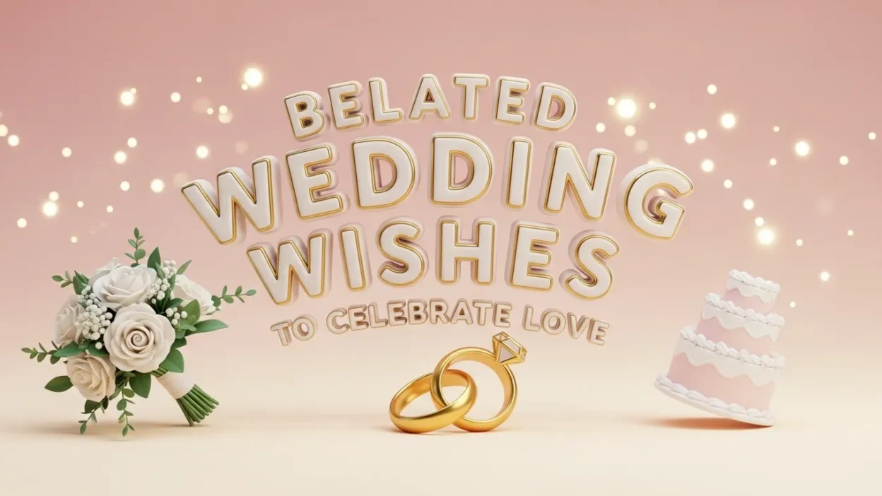Belated Wedding Wishes to Celebrate Love
