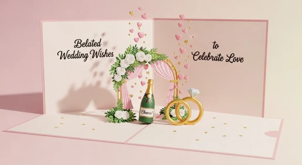Belated Wedding Wishes to Celebrate Love in English