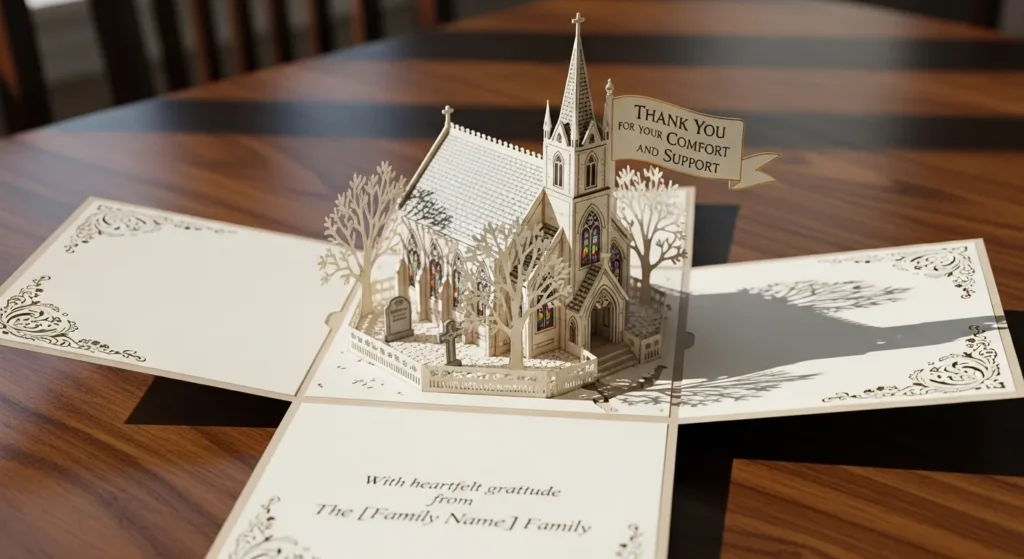Funeral Thank You Message from Family to Church