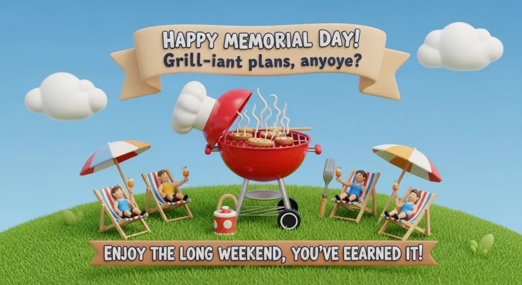 Funny Memorial Day Messages to Staff