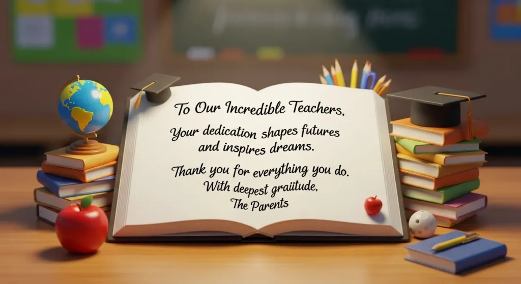 Heart Touching Message for Teachers from Parents