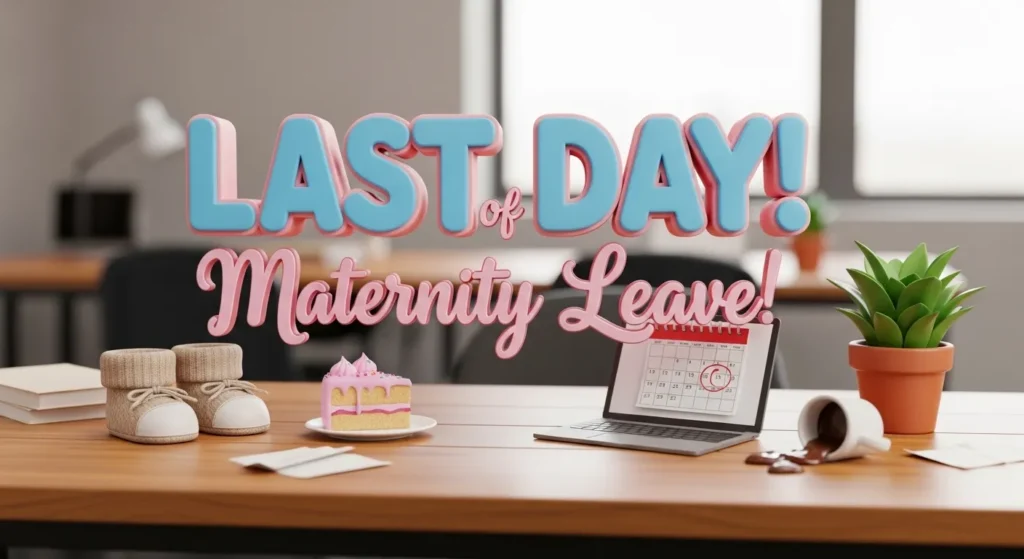 Last Day of Work Before Maternity Leave Message