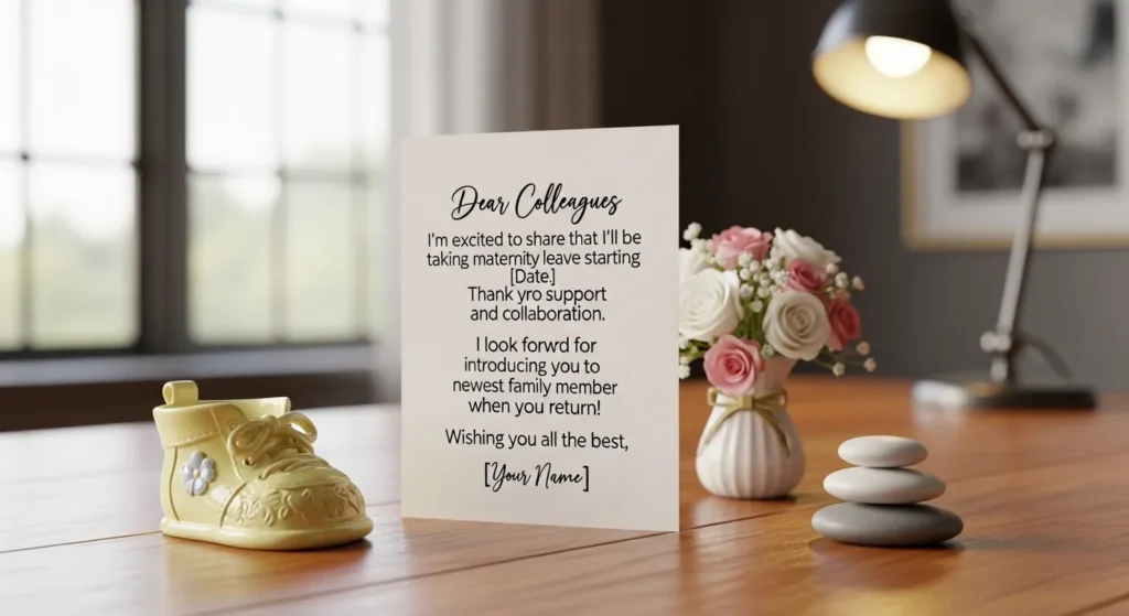 Maternity Leave Message to Colleagues