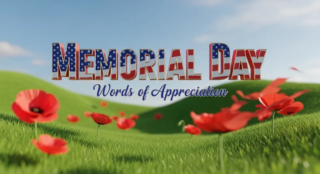 Memorial Day Words of Appreciation