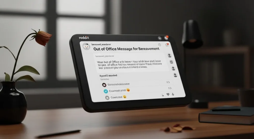 Out of Office Message for Bereavement Reddit