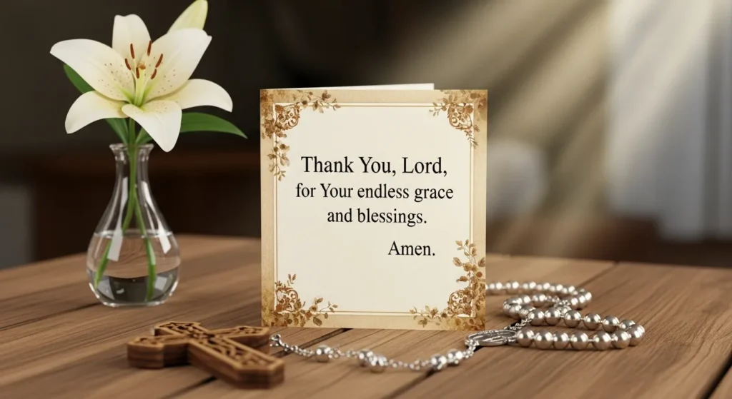 Short Prayer for Thanking God