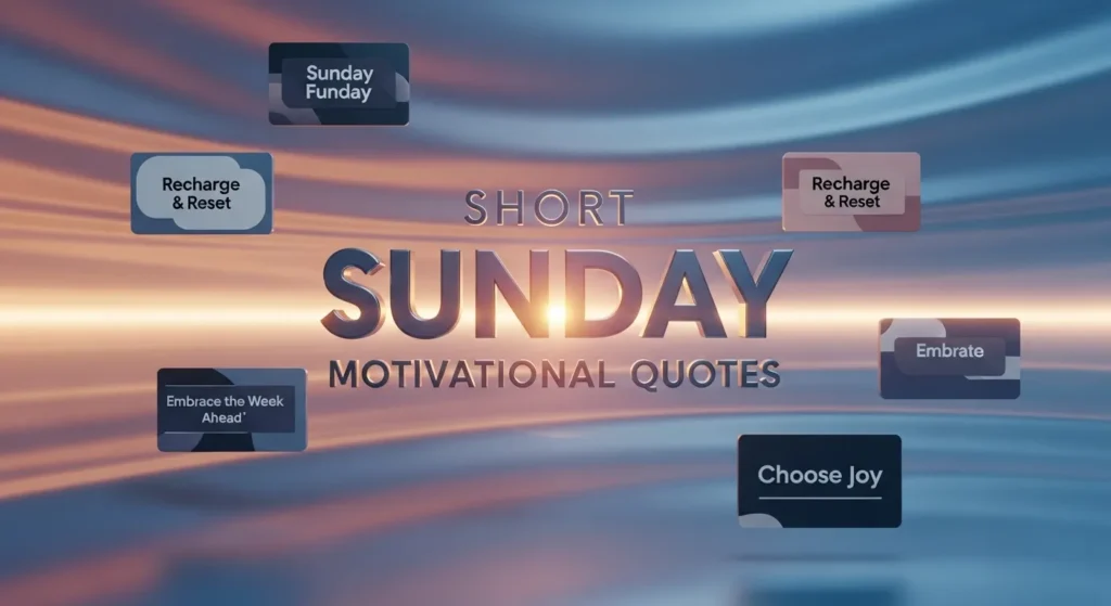 Short Sunday Motivational Quotes