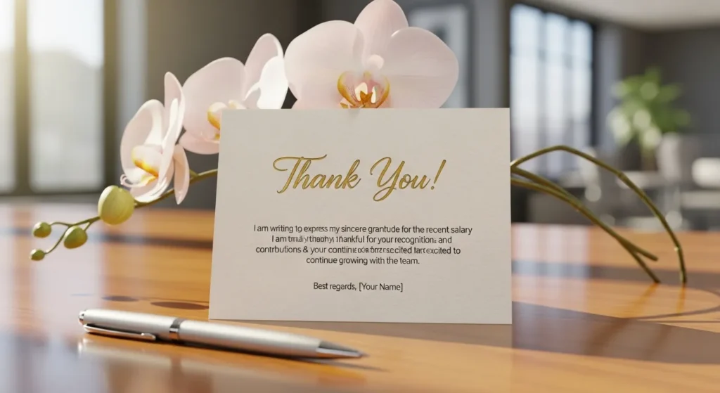 Short Thank You Message for Salary Increment to Boss