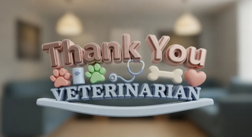 Short Thank You Messages to Veterinarian