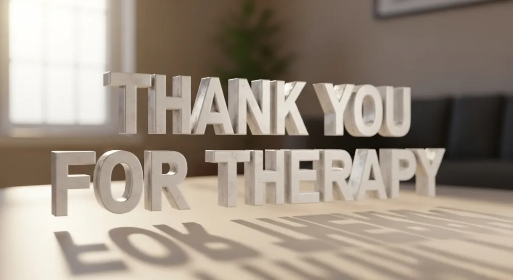 Thank You for Therapy