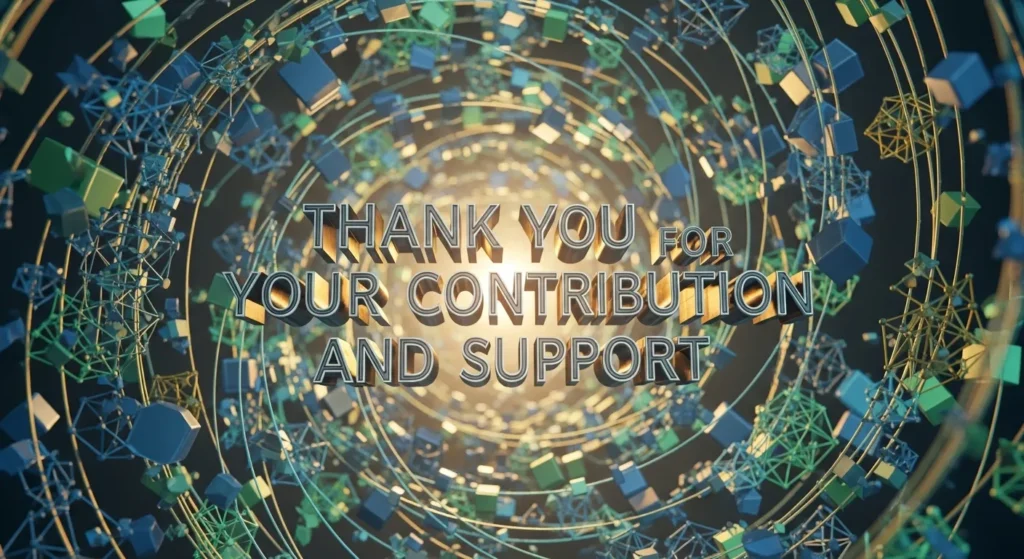 Thank You for Your Contribution and Support