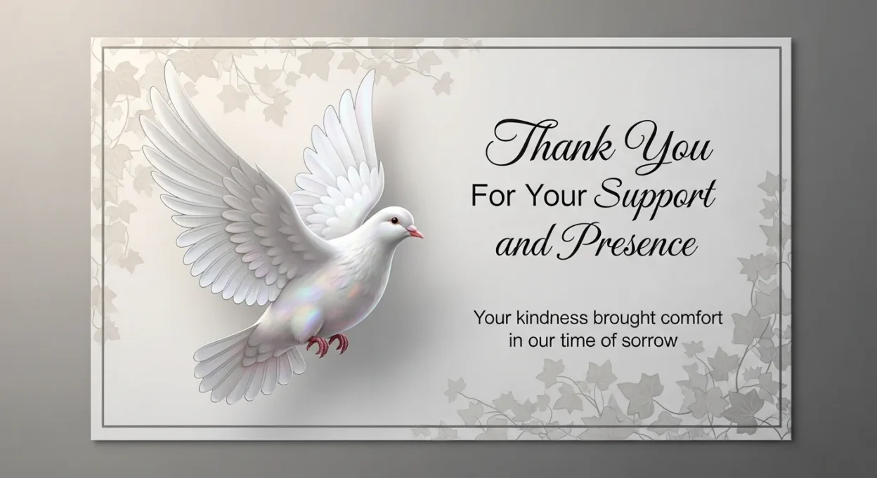 Thank You Messages for Attending Funeral