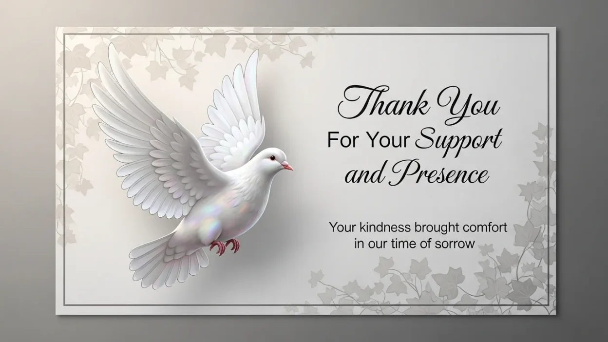 Thank You Messages for Attending Funeral