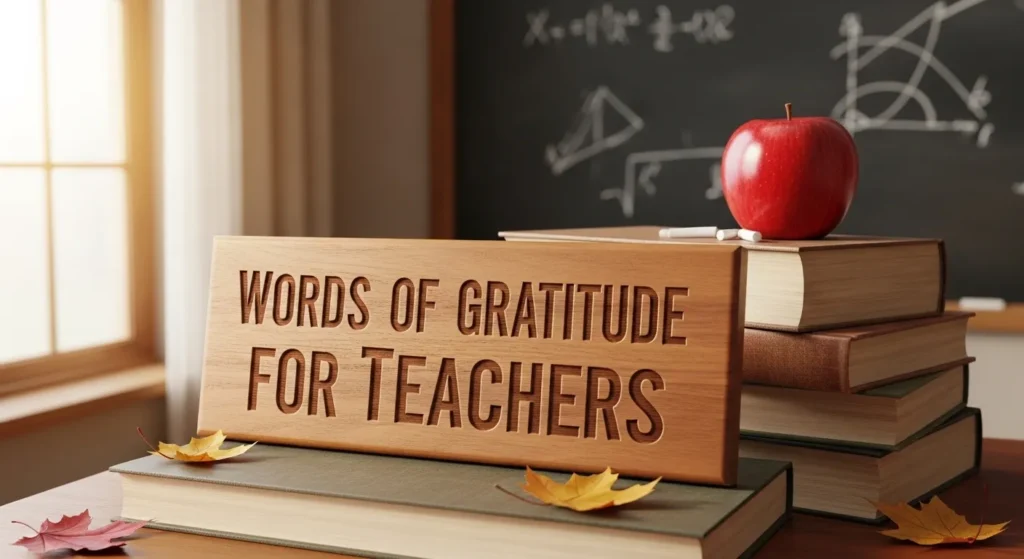 Words of Gratitude for Teachers