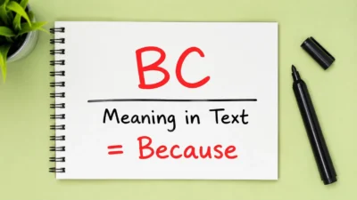BC Meaning in Text