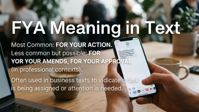 FYA Meaning in Text