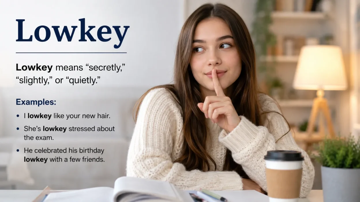 lowkey meaning in text
