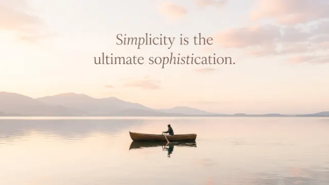 simplicity quotes in english