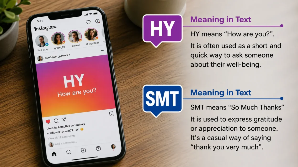 What HY Meaning in Text