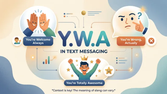 ywa meaning in text from a guy