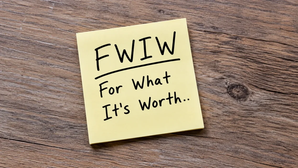 FWIW Meaning in Text