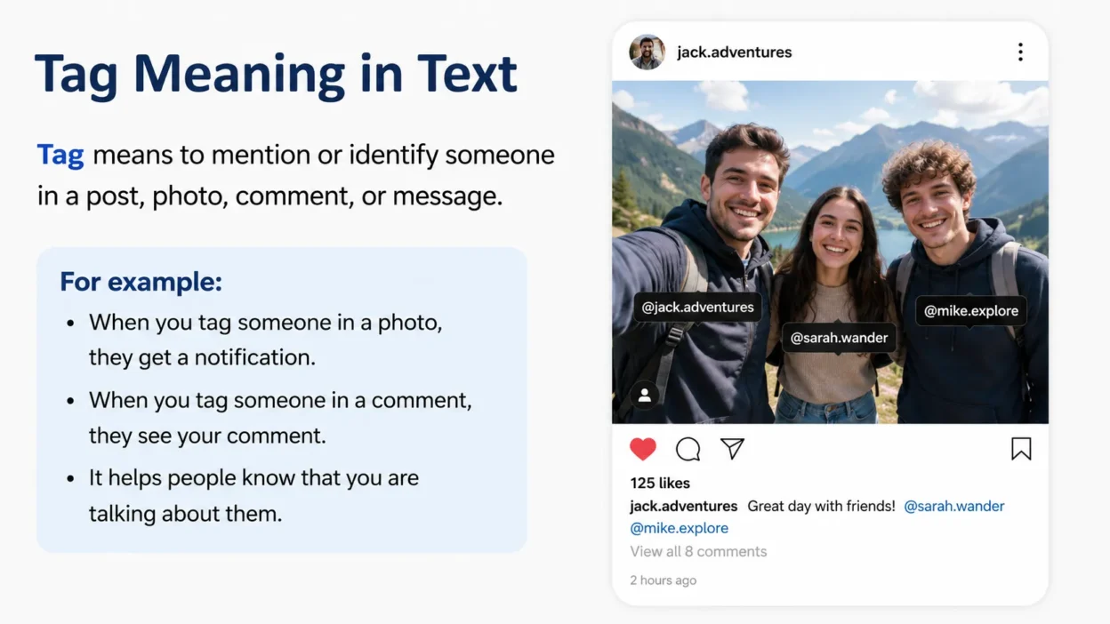 Tag Meaning in Text