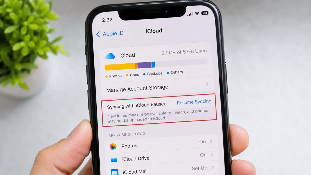 What Does "Syncing with iCloud Paused" Mean? 