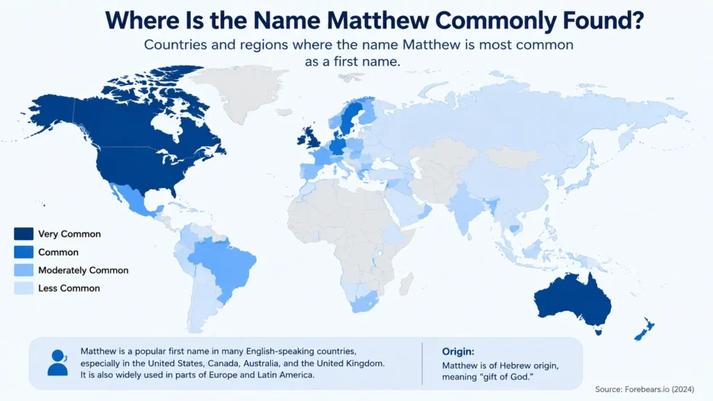 Where Is the Name Matthew Commonly Found?