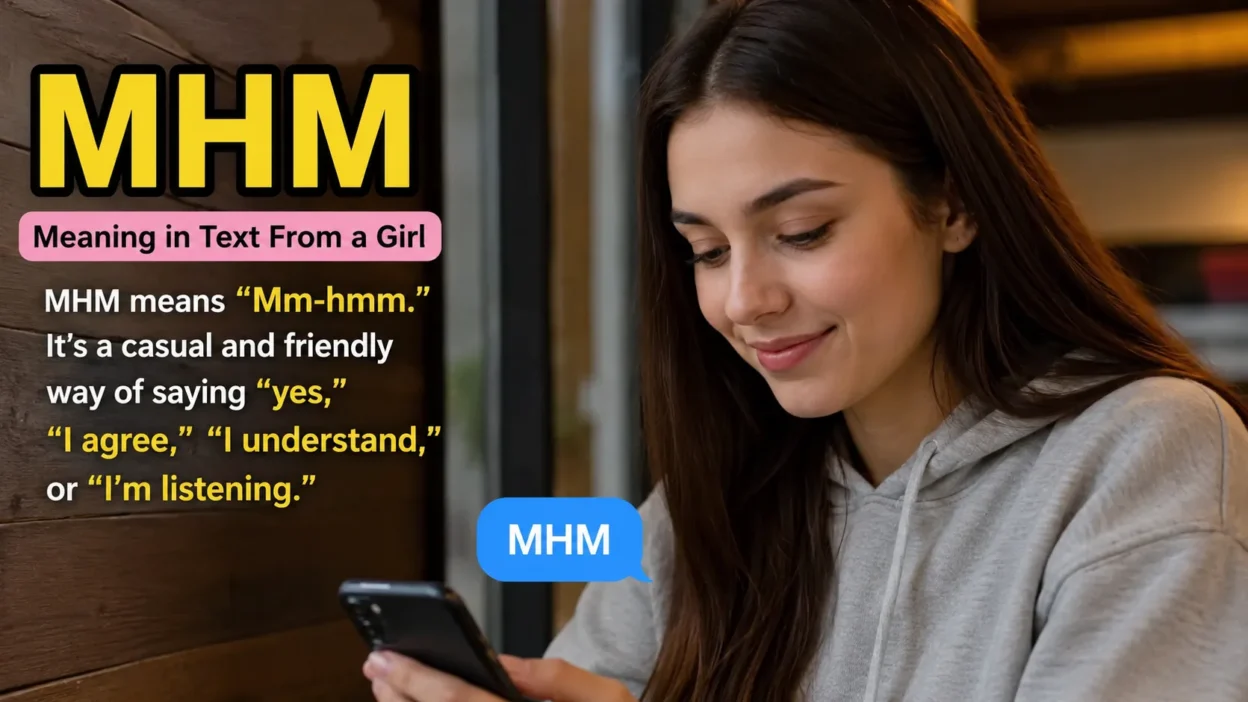 MHM Meaning in Text From a Girl
